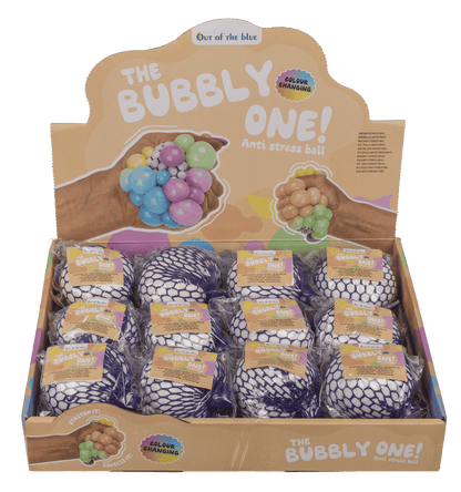 Squeeze ball in net, Rainbow,