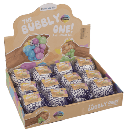 Squeeze ball in net, Rainbow,