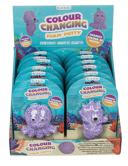 Colour changing foam putty, Sea Horse and Octopus,