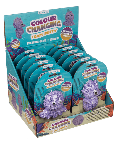 Colour changing foam putty, Sea Horse and Octopus,