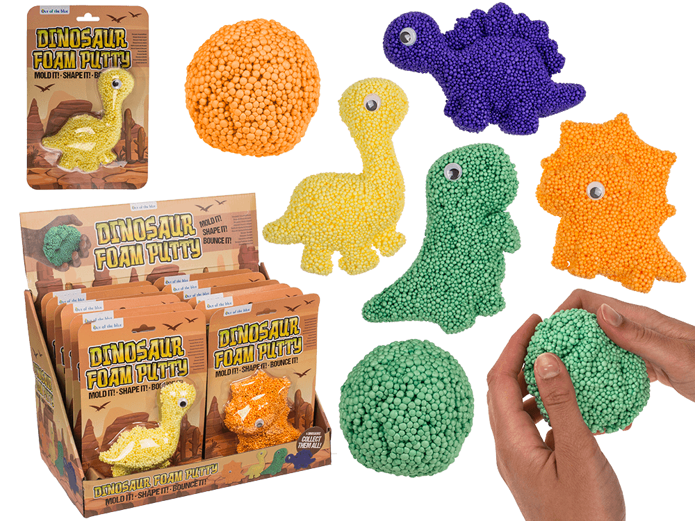 Foam Putty, Dinosaur, approx. 6g,