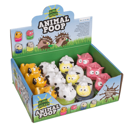 Slime Sucker, Poop Animals, approx. 4 x 5 cm,