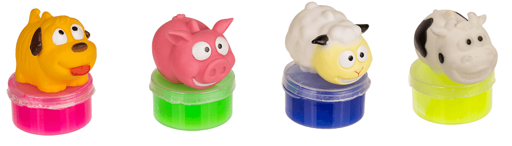 Slime Sucker, Poop Animals, approx. 4 x 5 cm,