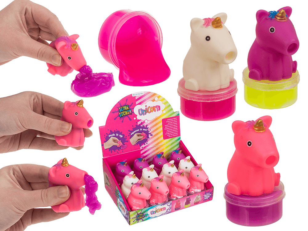 Slime Sucker, Unicorn, approx. 8 x 4 cm,