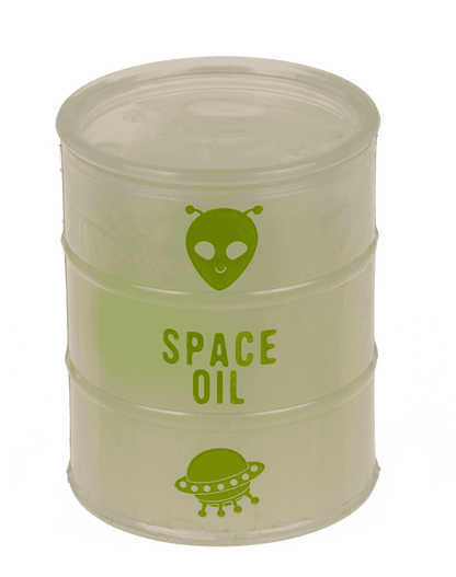 Alien slime with Alien figurine, Glow in the Dark,