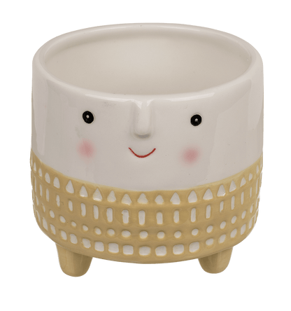 Decoration pot, face,