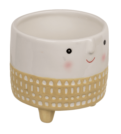 Decoration pot, face,