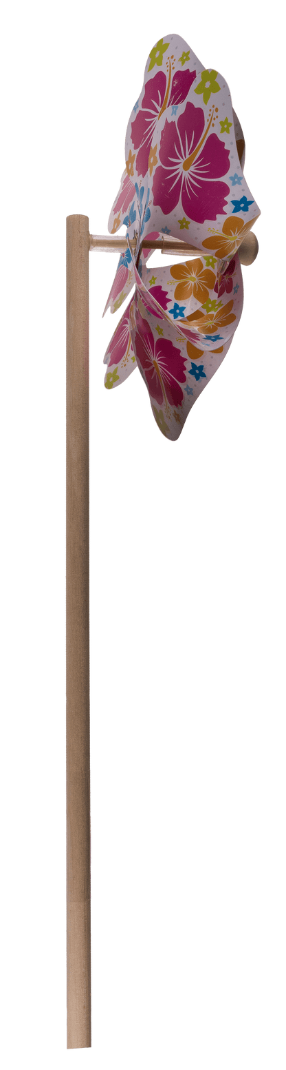 Coloured windmill with flowers,