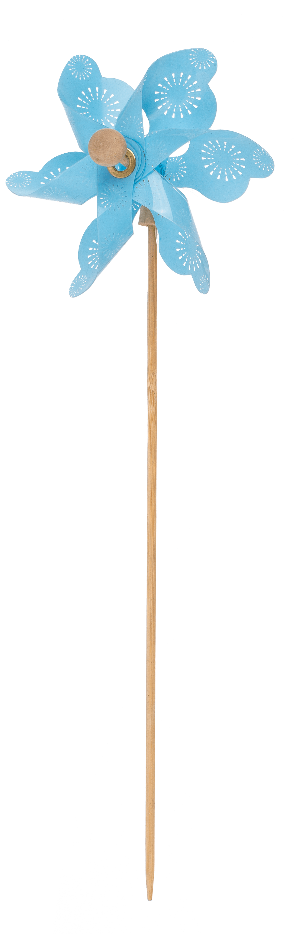 Coloured windmill with stamped samples,