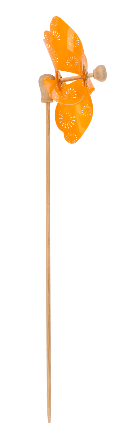 Coloured windmill with stamped samples,