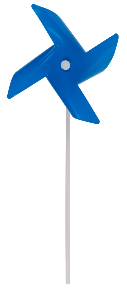 Coloured windmill with 3 LED, colour changing,