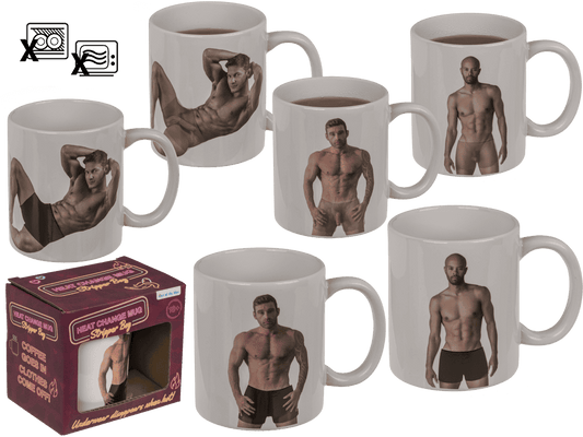 Mug, Stripper Boy, naked, with thermal effect,