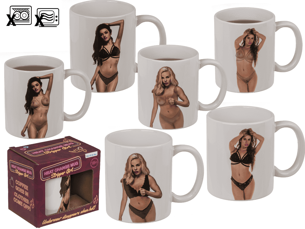 Mug, Stripper Girl, naked, with thermal effect,