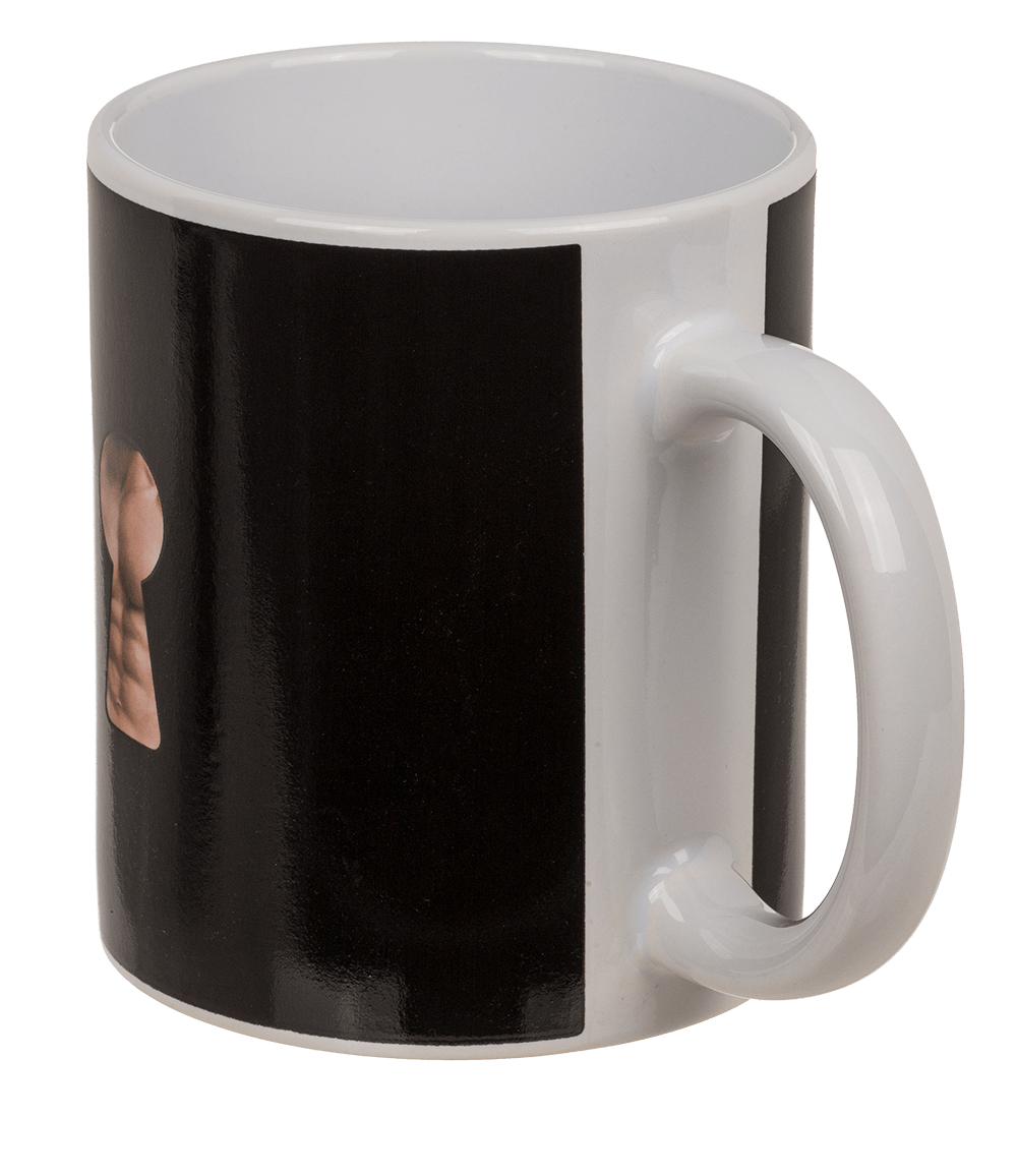 Stoneware Mug, Stripper Boy, with thermal effect,