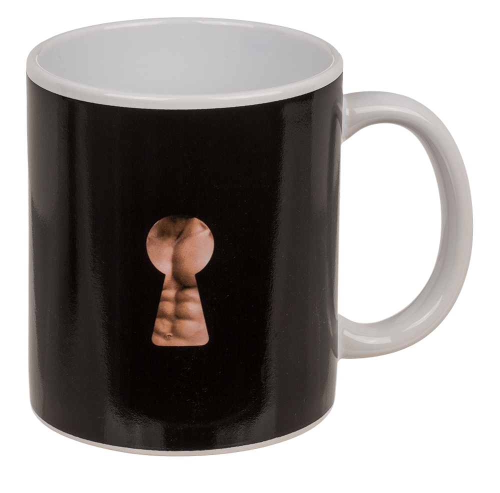 Stoneware Mug, Stripper Boy, with thermal effect,