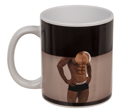 Stoneware Mug, Stripper Boy, with thermal effect,