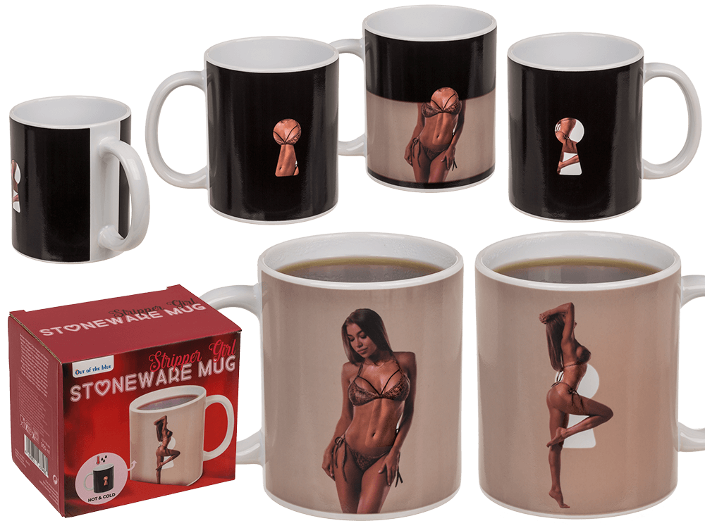 Stoneware Mug, Stripper Girl,