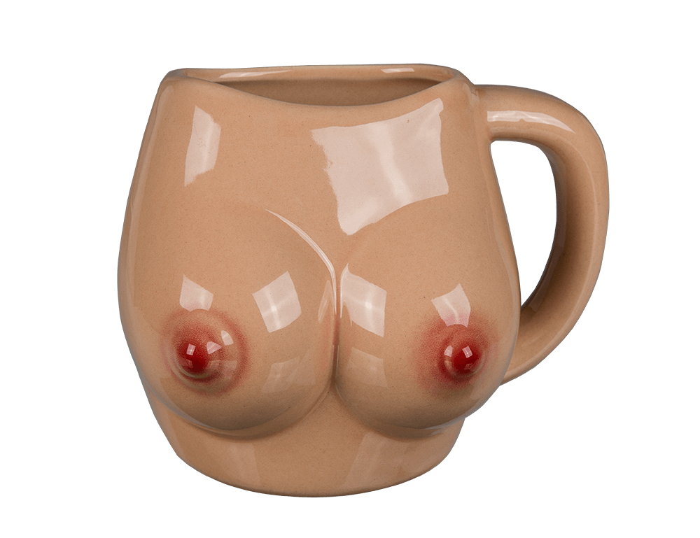 Ceramic mug, Boobs,