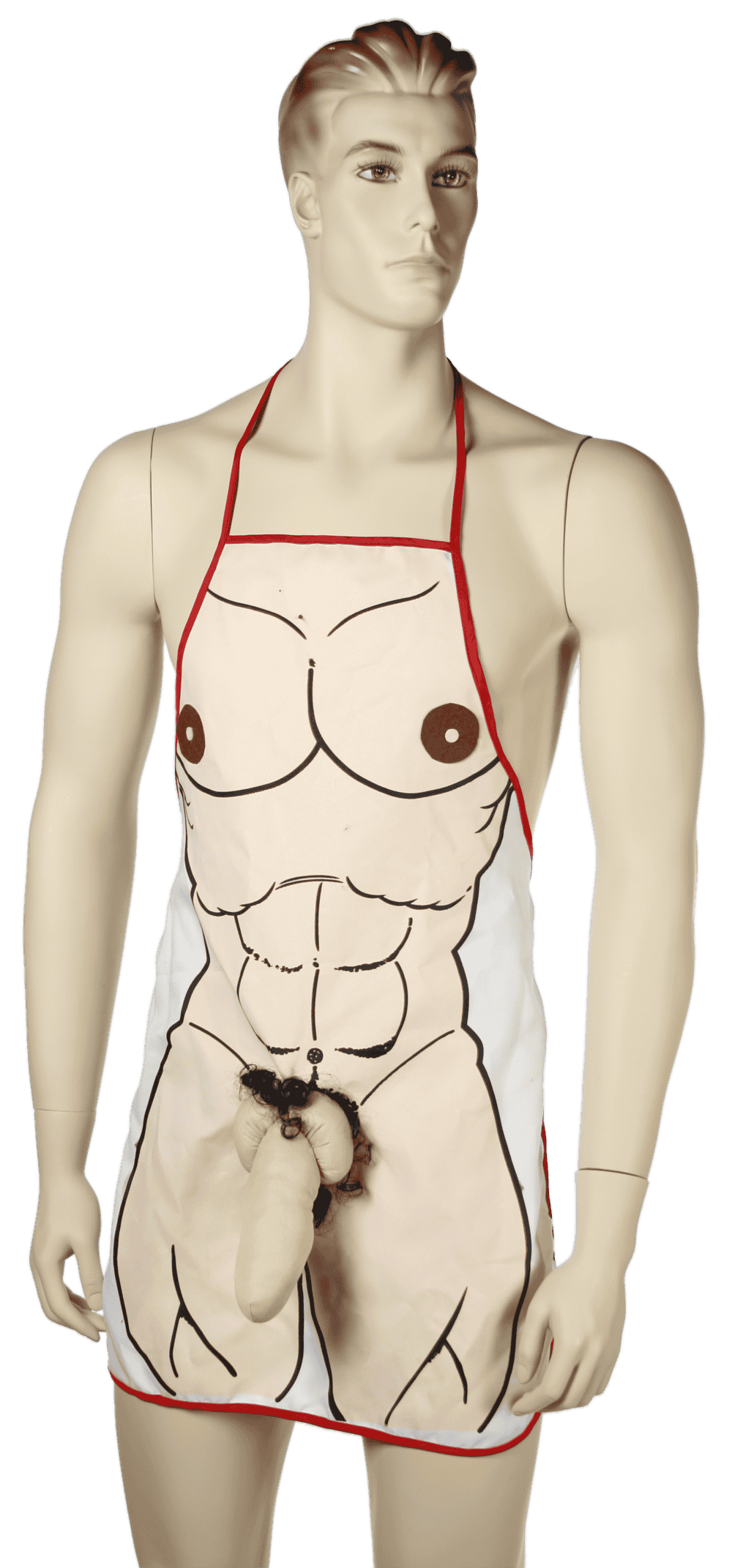 Kitchen apron, Male Body with Plush Penis,