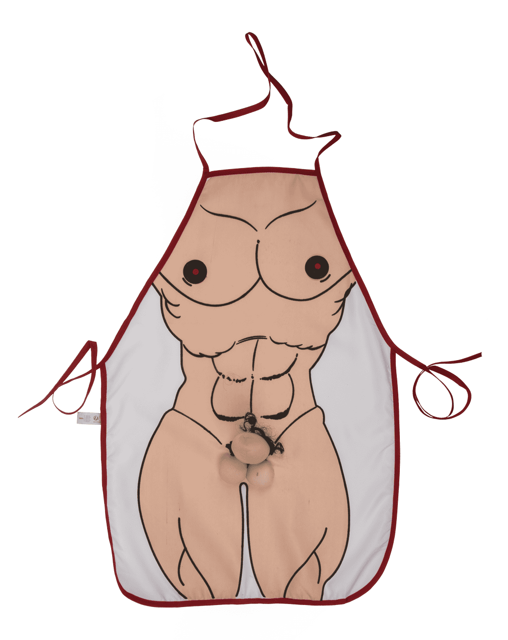 Kitchen apron, Male Body with Plush Penis,
