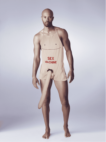 Apron with plush penis, Sex Machine,