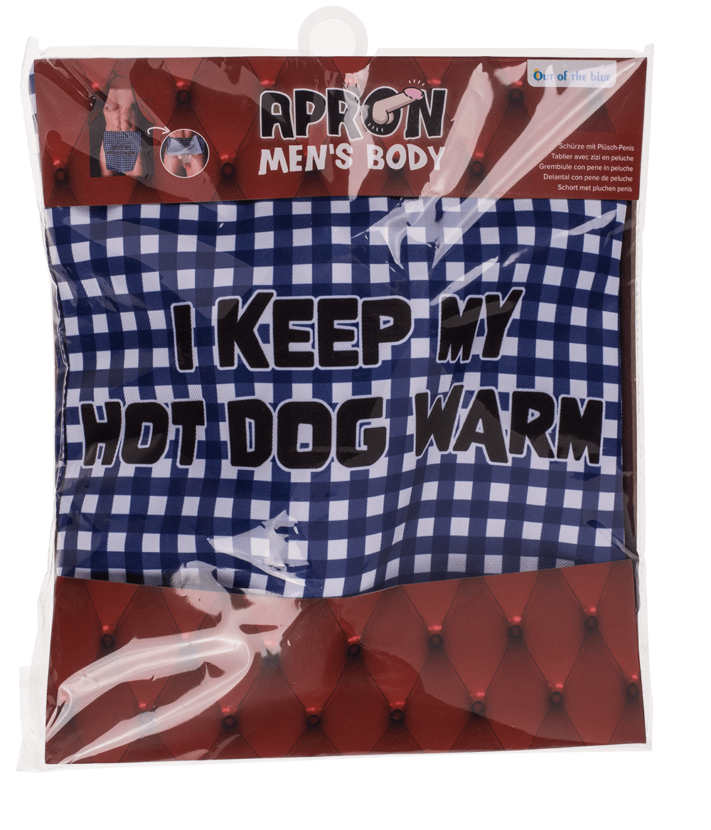 Kitchen apron, Men body with plush penis,