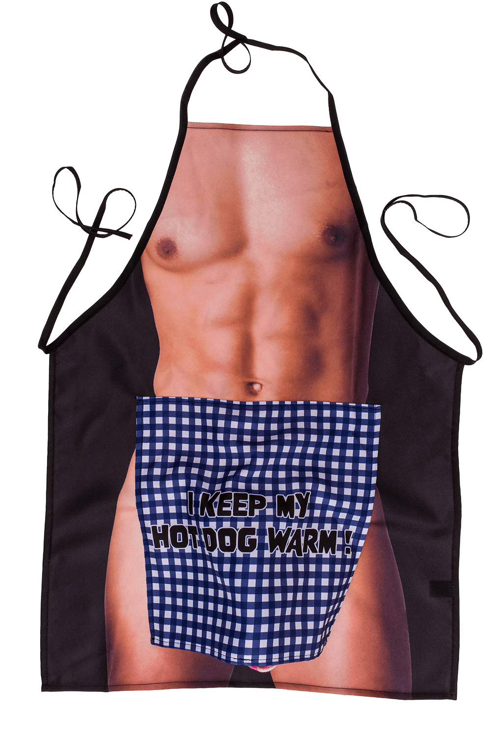 Kitchen apron, Men body with plush penis,