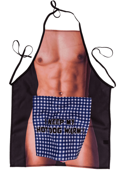 Kitchen apron, Men body with plush penis,