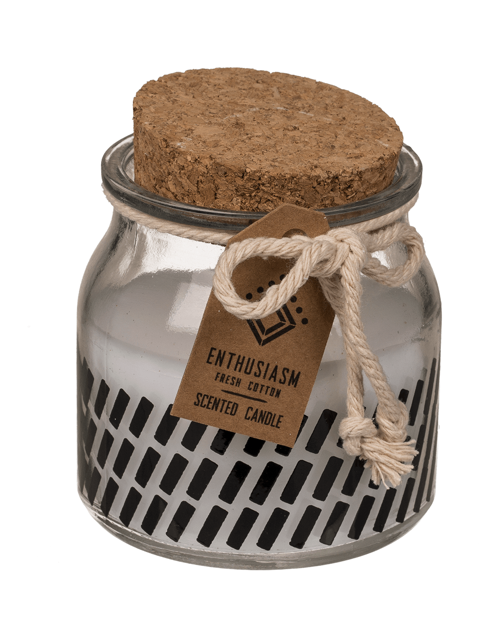 Scented candle (fresh cotton) in glass,