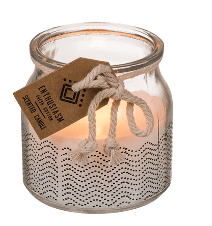 Scented candle (fresh cotton) in glass,
