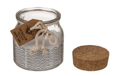 Scented candle (fresh cotton) in glass,