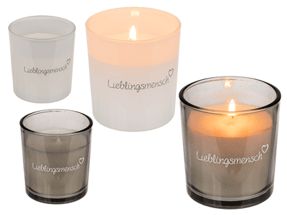 Candle in glass, Lieblingsmensch,