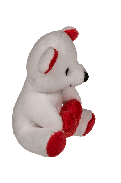 White mug, with little hearts,