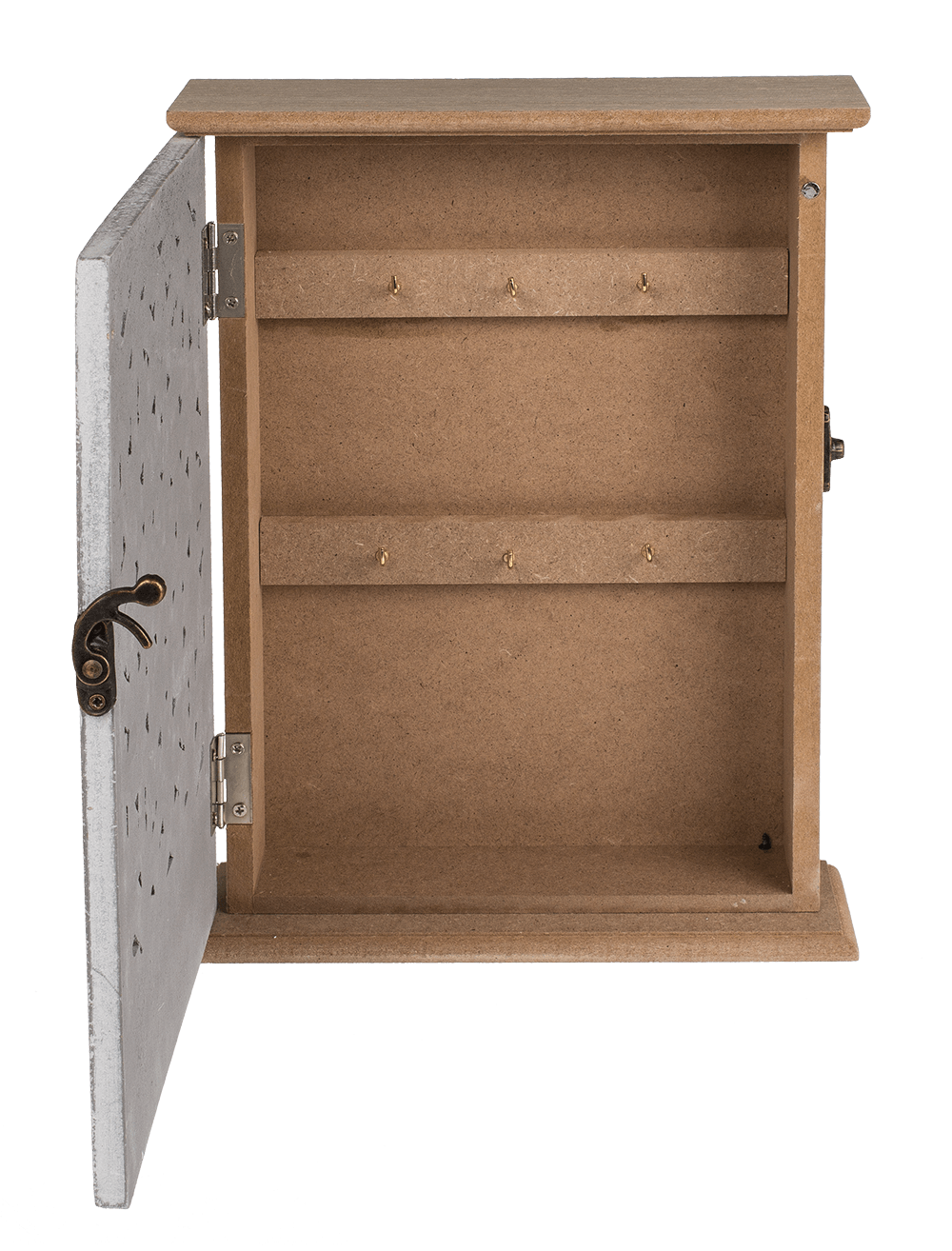 Key holder box, white floral decor,