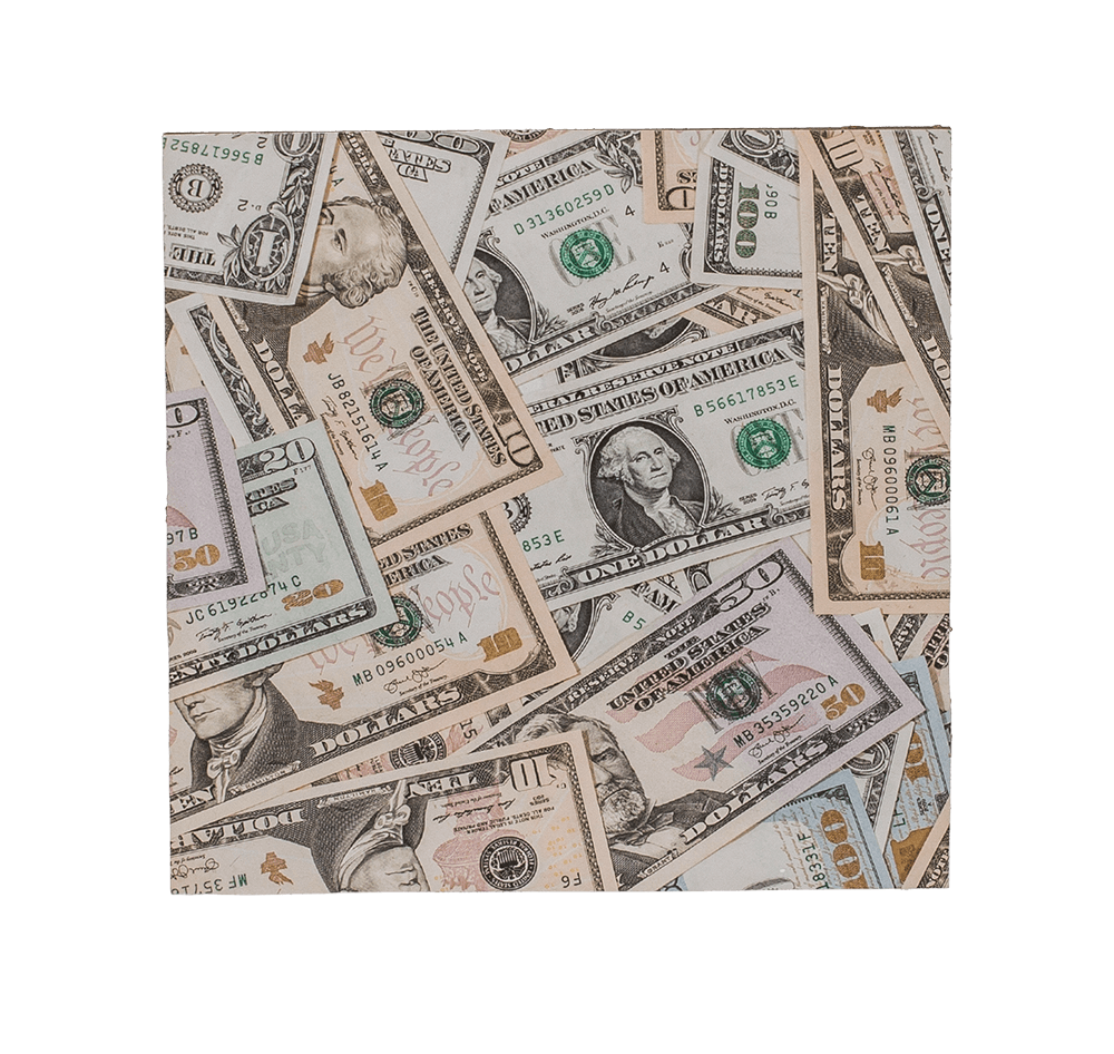 White wooden savings box, Travel Fund,