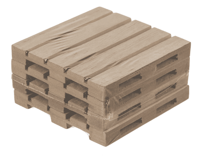 Natural coloured wooden coaster, Palette