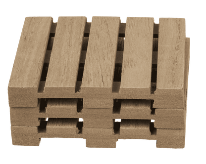 Natural coloured wooden coaster, Palette