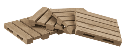 Natural coloured wooden coaster, Palette