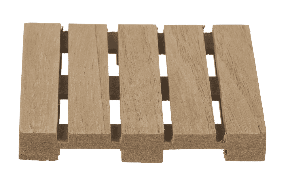 Natural coloured wooden coaster, Palette