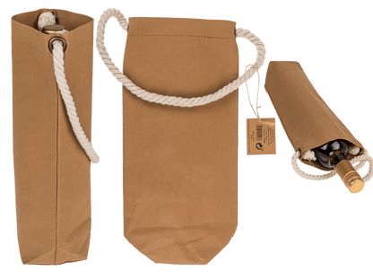 Craft paper bottle holder,