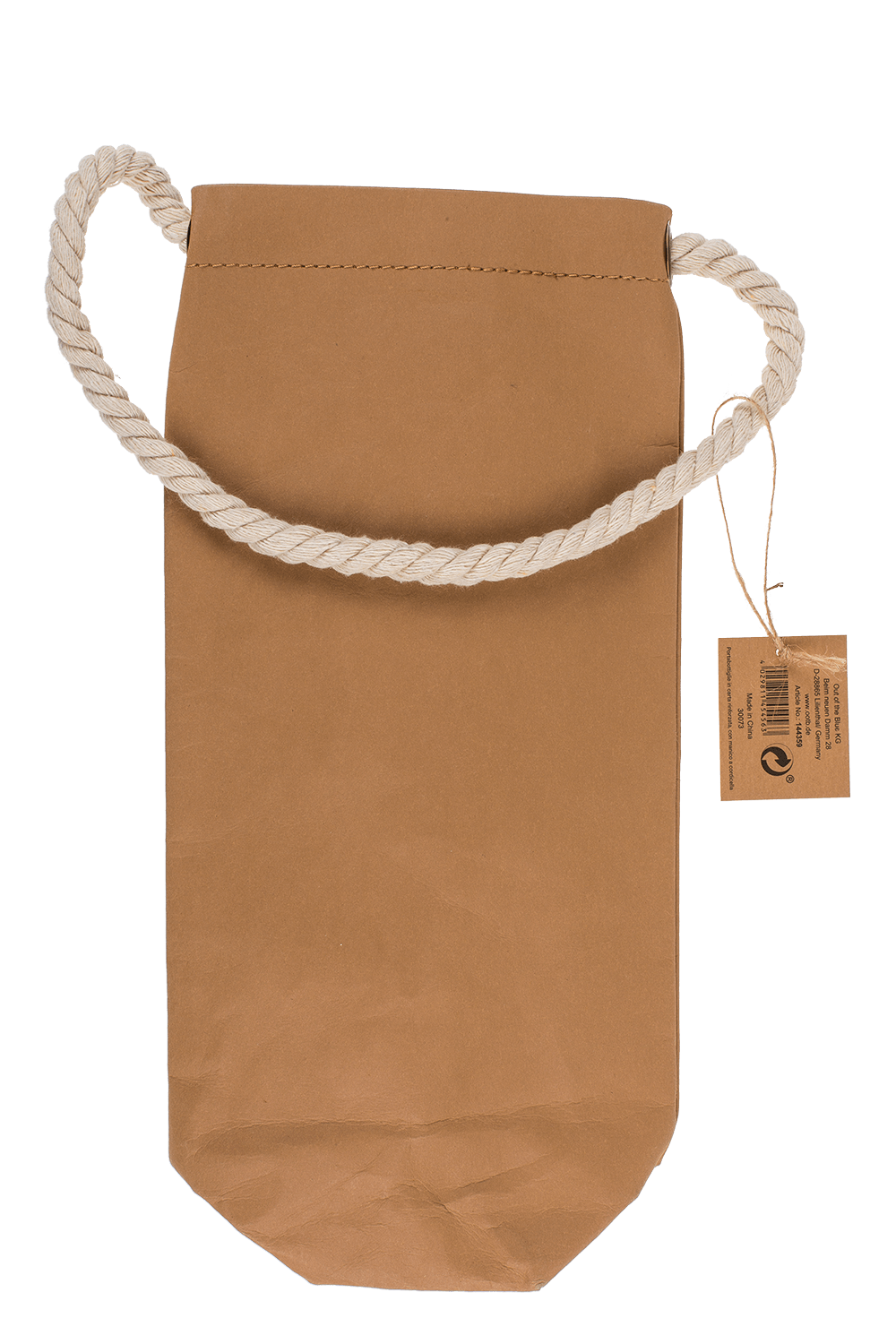 Craft paper bottle holder,