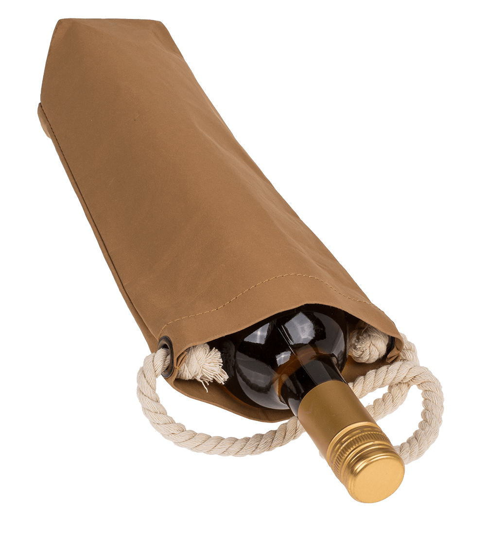 Craft paper bottle holder,