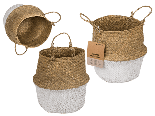Belly basket made of seagrass,