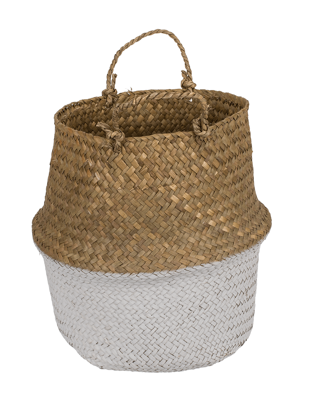 Belly basket made of seagrass,