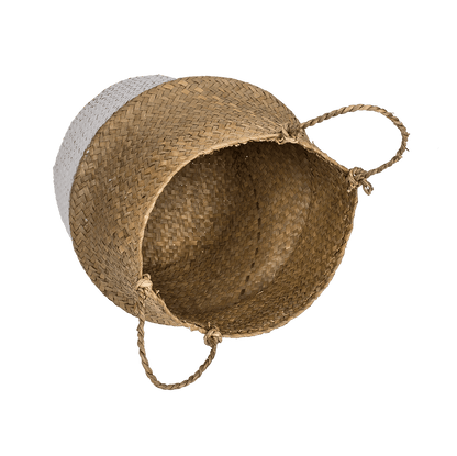 Belly basket made of seagrass,