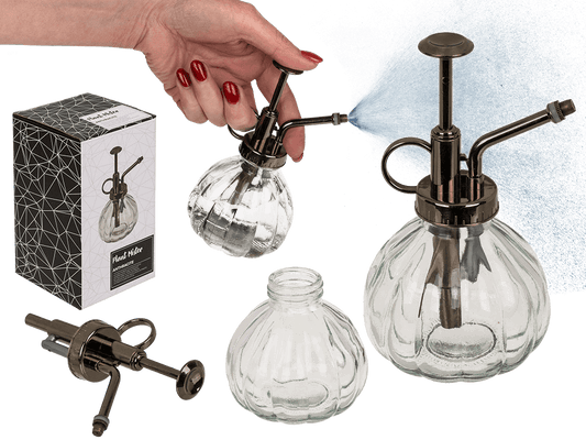 Anthracite coloured glass plant mister,