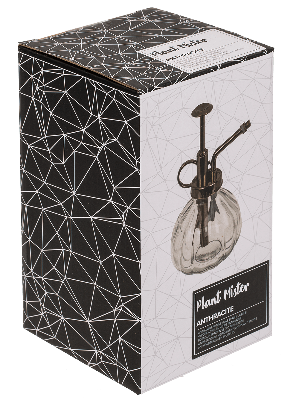 Anthracite coloured glass plant mister,