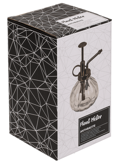 Anthracite coloured glass plant mister,