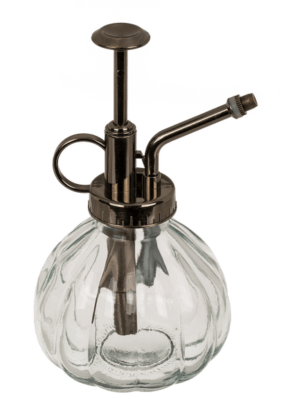 Anthracite coloured glass plant mister,