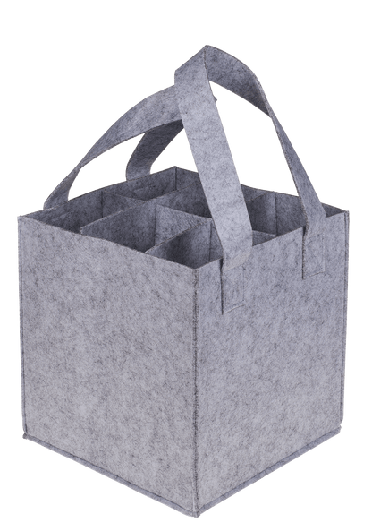 Felt bottle bag for 6 bottles,